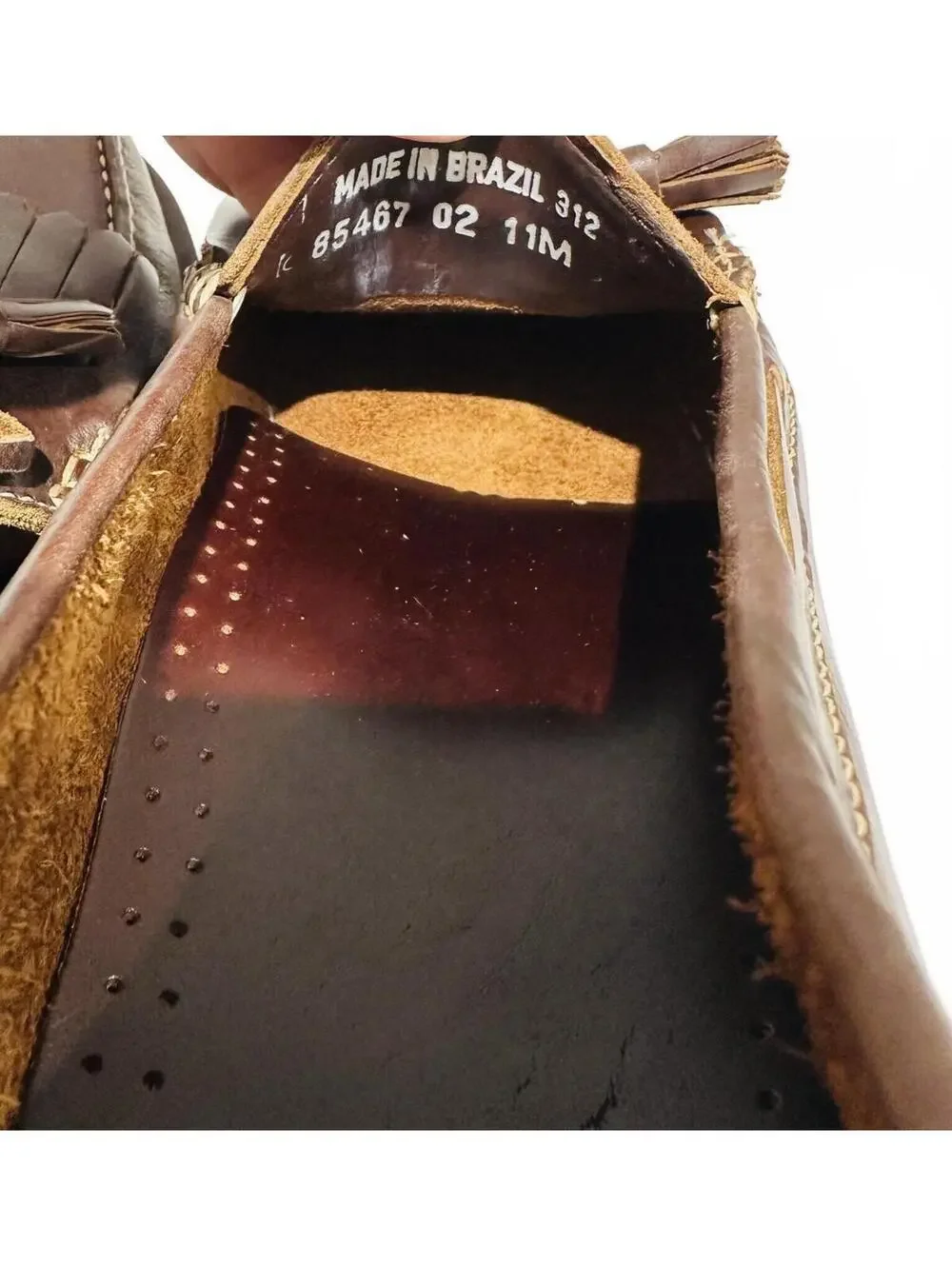 New Nunn Bush Men's Brown Leather Kiltie Tassel Loafers Fringe Size 11M